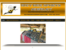 Tablet Screenshot of bizybeesportsjewelry.com